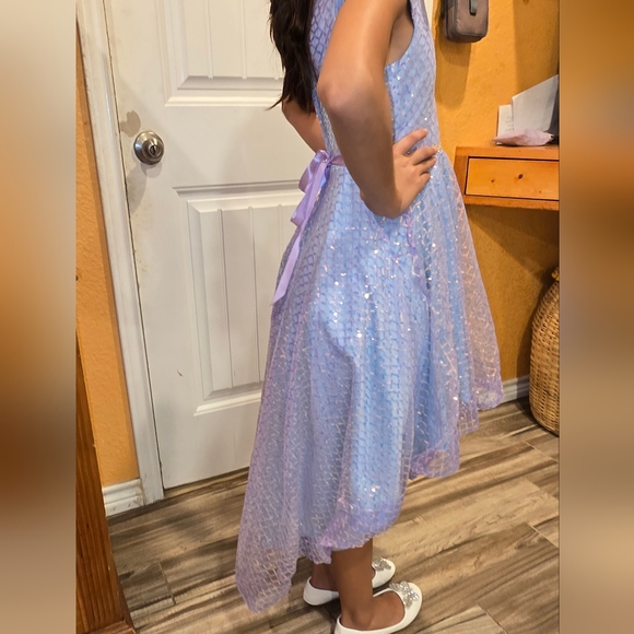 Rare Editions White Fit and Flare Puff Sleeve Dress - Picture 5 of 7